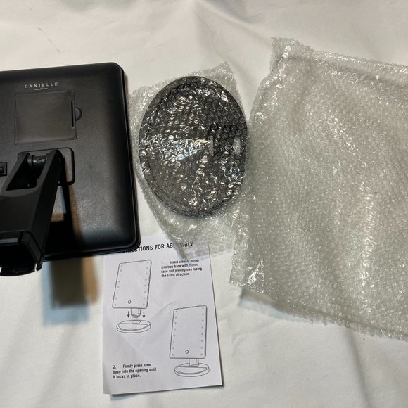 Black LED Mirror with Stand and Dimmer - Picture 7 of 7